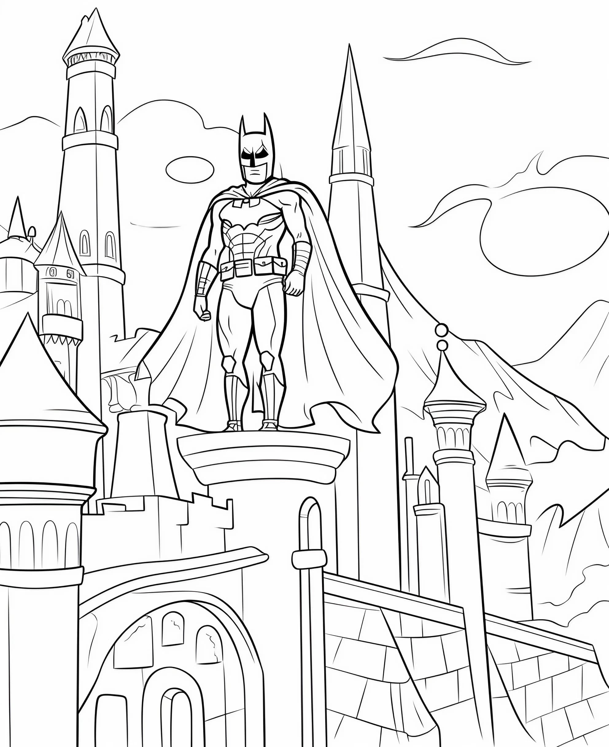 Gotham City Coloring Page